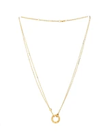 Pre-Owned Cartier 2 Diamonds Love Pendant Necklace 18K Gold and Diamonds