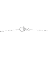 Pre-Owned Cartier Small Trinity Pendant Necklace 18K White Gold with Diamonds and Ceramic