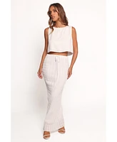 Petal and Pup Women's Charlotte Textured Maxi Skirt