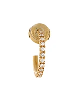 Pre-Owned Cartier Small Etincelle de Cartier Hoops Earrings 18K Gold and Diamonds
