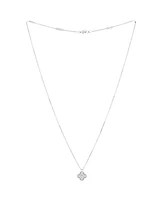 Pre-Owned Van Cleef & Arpels Sweet Alhambra Pendant Necklace 18K White Gold with Diamonds