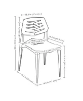 Plastic Outdoor Dining - Matisse Polypropylene All-Weather Patio for the Kitchen, Porch