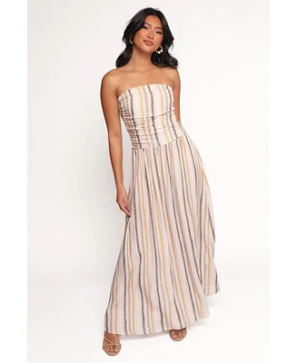 Petal and Pup Women's Jimena Strapless Maxi Dress
