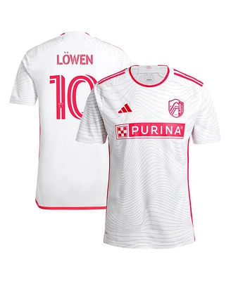 Adidas Men's Eduard Lowen White St. Louis City Sc 2024 The Confluence Kit Replica Player Jersey