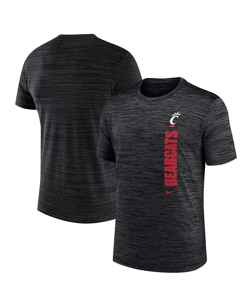 Nike Men's Black Cincinnati Bearcats 2024 Sideline Velocity Legend Performance T-Shirt