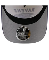 New Era Men's Cream/Purple Baltimore Ravens 2025 Nfl Draft 9FORTY A-Frame M-Crown Adjustable Hat