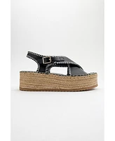 Forever & Always Shoes Bellezza Leather Platform Sandal (Women