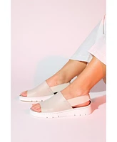Londoi Elastic Strap Leather Sandal (Women)