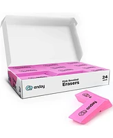 Erasers Pencil Block, Hi Polymer Large Pink Soft Eraser, Rubber and Non – Abrasive Eraser, Erasers School Supplies for Kids and Artists, Best E