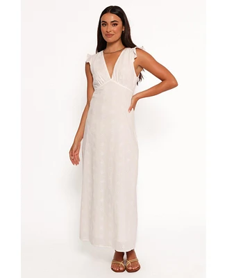 Petal and Pup Women's Ensley Flutter Sleeve Maxi Dress