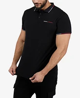 X-Ray Men's Polo with Rib Collar and Pocket Shirt