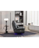 Power Glider Swivel Recliner with Usb Charge and Lamp