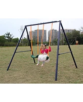 Two Station Swing Set for Children