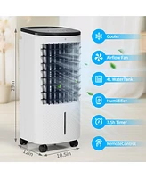 3-in-1 Evaporative Portable Air Cooler Fan & Humidifier, 6L Water Tank, 3 Speeds
