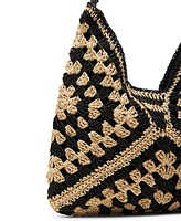 Steve Madden Bora Small Crochet Hobo Bag