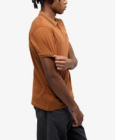 X-Ray Men's Polo with Jacquard Rib and Chest Pocket Shirt