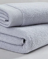 Calvin Klein Entwine Solid Cotton Terry 2-Pc. Bath Towel Set, 64" X 34"