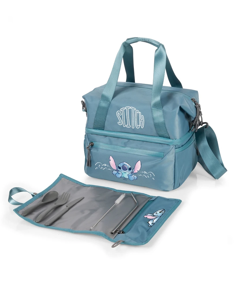 Oniva Disney Lilo and Stitch 16 Bottle Tarana Lunch Bag Cooler with Utensils Set