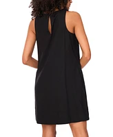 Msk Women's Solid-Color Sleeveless Shift Mini Dress