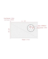 Adjustable Chain Link Walk Gate Kit with Round Corner Frame, Fit-Right, 3.8'H