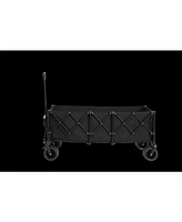 Heavy Duty Foldable Wagon Cart - 220lb Capacity, All-Terrain Wheels