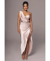 Jluxlabel Women's Anastacia Drape Maxi Dress