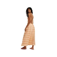 Cotton On Women's Jet Set Tiered Maxi Skirt