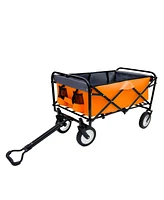 Collapsible Utility Wagon Cart - 360lb, All-Terrain, Orange