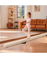 Folding Balance Beam with Solid Wood Base and Anti-slip Bottom