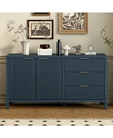 Minimalist Wave Sideboard - Entryway/Living Room Storage