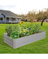 6x3x1 ft Metal Raised Garden Bed - Easy Assembly & Durable