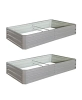 6x3x1 ft Metal Raised Garden Bed - Easy Assembly & Durable
