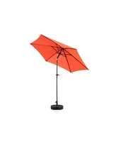9FT Outdoor Patio Umbrella - Tilt & Crank - Orange