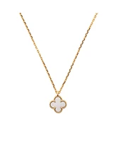 Pre-Owned Van Cleef & Arpels Sweet Alhambra Pendant Necklace 18K Gold and Mother of Pearl