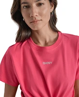 Dkny Women's Studded-Logo T-Shirt