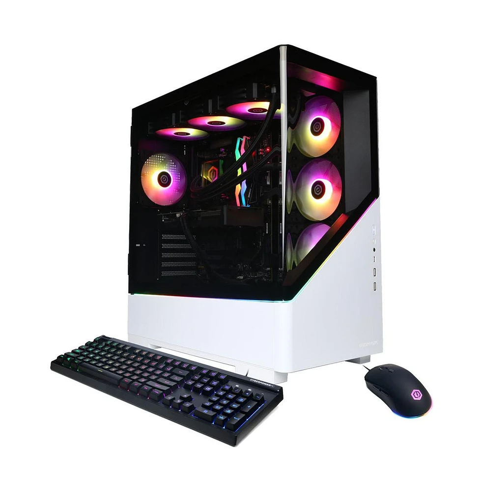 Gamer Supreme Liquid Cool Gaming Desktop Amd Ryzen 7 9800X3D 32GB Ram Amd Radeon Rx 9070 Xt 2TB Ssd Storage