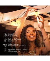Brightech 104' Ambience Pro Solar 7W Outdoor Led Waterproof String Lights with Remote Control