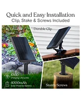 Brightech 104' Ambience Pro Solar 7W Outdoor Led Waterproof String Lights with Remote Control