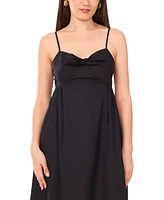 1.state Women's Bow Front Sleeveless Cotton Midi Dress