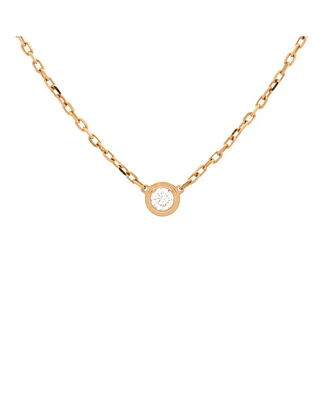 Pre-Owned Cartier Cartier D'Amour Pendant Necklace 18K Rose Gold with Diamond