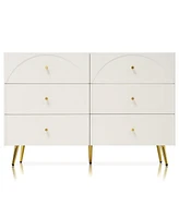 Modern Metal & Wood Dining Cabinet