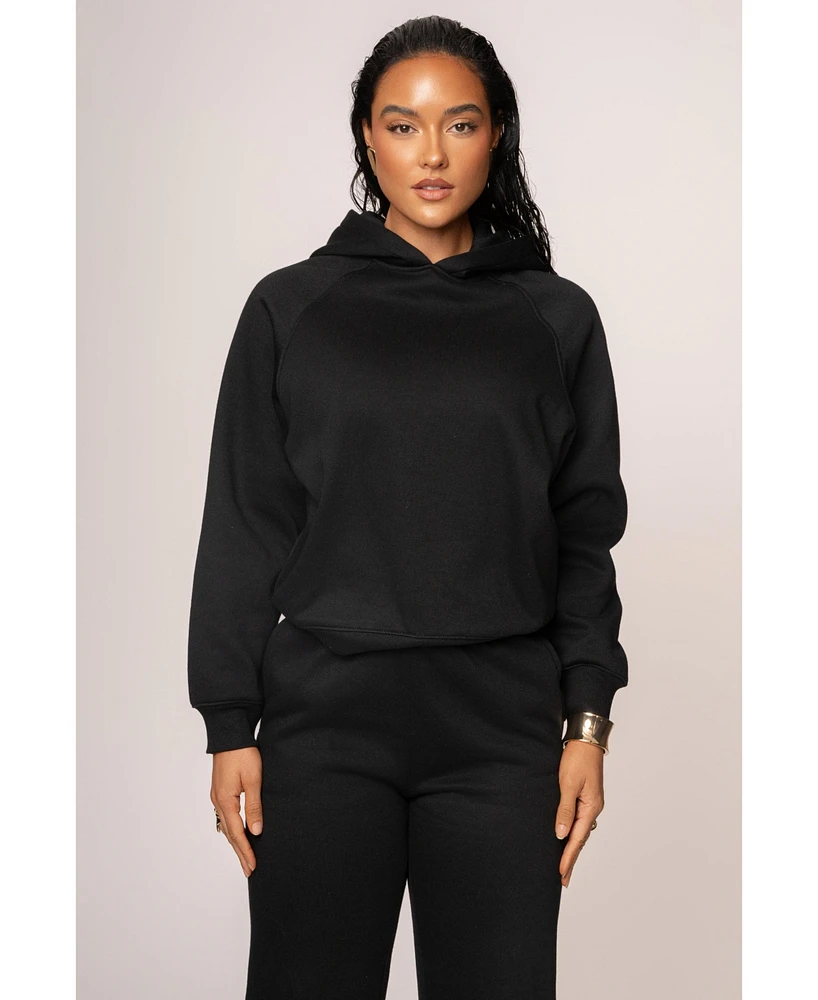Jluxlabel Women's Grey Logo Pullover Hoodie