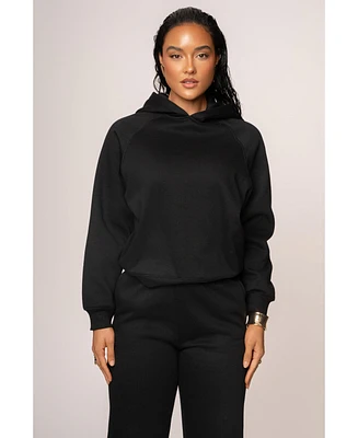 Jluxlabel Women's Grey Logo Pullover Hoodie