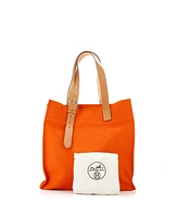 Pre-Owned Hermes Etriviere Shopping Tote Toile and Leather