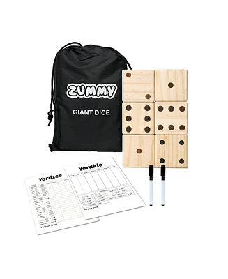 Zummy Giant Wooden Yard Dice Game