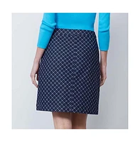 Etcetera Women's Fishnet Jacquard Denim Skirt Marseille