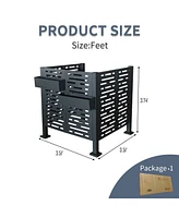 Air Conditioner Privacy Fence - 3.5x3.5 Ft Metal Cover