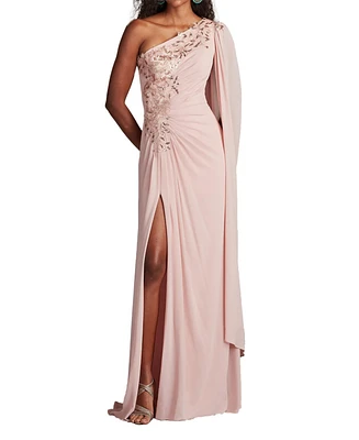 Tadashi Shoji Women's Sonora Cape Sleeve Gown