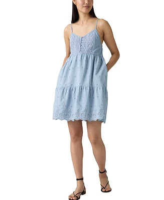 Levi's Women's Cora Cotton Eyelet Mini Dress