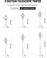Neewer Selfie Stick with Detachable Bluetooth Remote Shutter, Lightweight Foldable Travel Tripod for iPhone, 360° Phone Holder Cold Shoe for YouT
